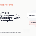 Simple Synonyms for ‘support’ with Examples