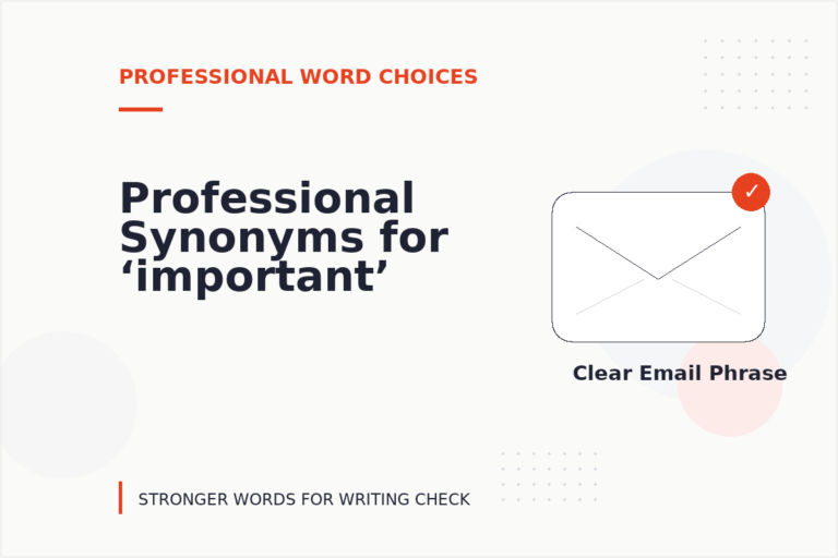 Professional Synonyms for ‘important’ Professional Synonyms for ‘important’