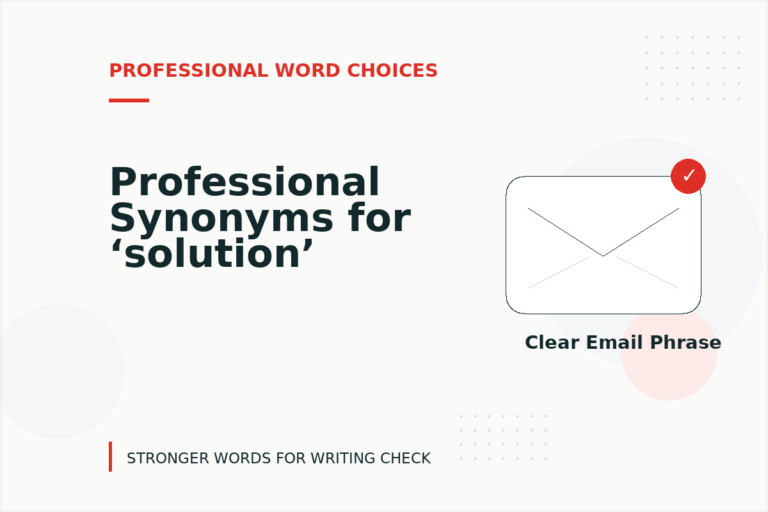 Professional Synonyms for ‘solution’