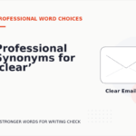 Professional Synonyms for ‘clear’