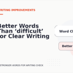 Better Words Than ‘difficult’ for Clear Writing