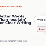 Better Words Than ‘explain’ for Clear Writing