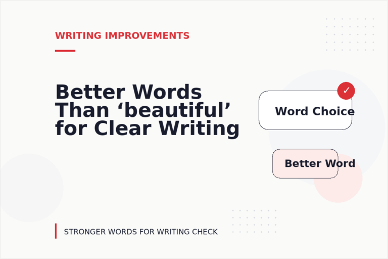 Better Words Than ‘beautiful’ for Clear Writing