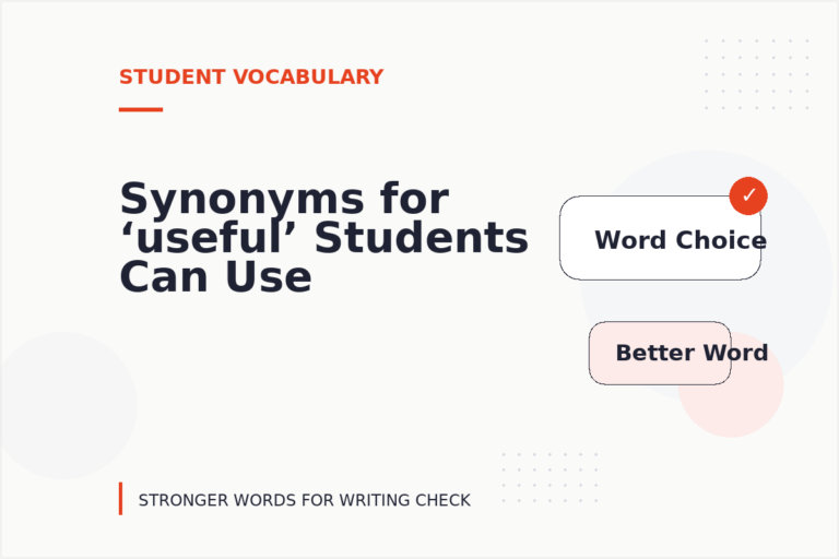 Synonyms for ‘useful’ Students Can Use