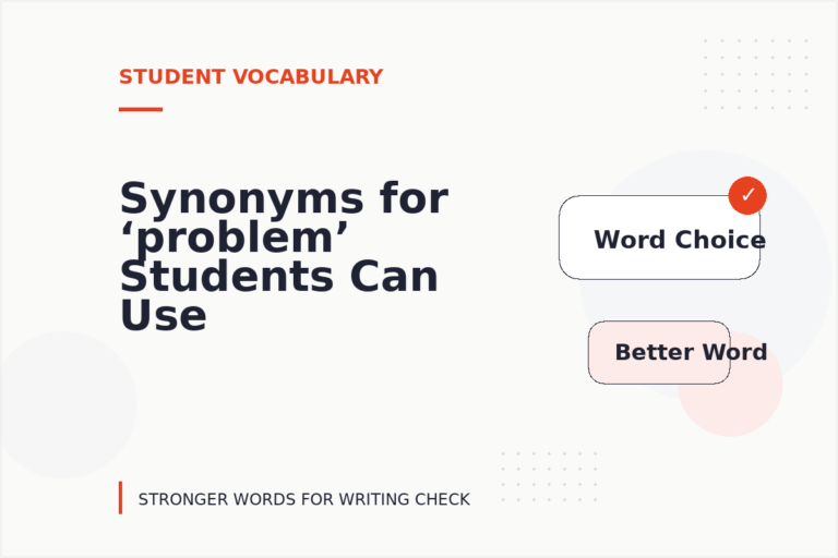 Synonyms for ‘problem’ Students Can Use