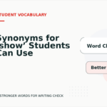 Synonyms for ‘show’ Students Can Use