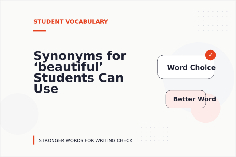 Synonyms for ‘beautiful’ Students Can Use